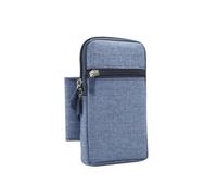 Sac Banane pour Homme Pochette Universelle for téléphone Portable, Sac à Clip de Ceinture, Banane décontracté, Housse Sport en Plein air(Blue)