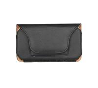Sac Banane pour Homme Portefeuille en Cuir for téléphone Portable, étui à Clip de Ceinture, Sac Banane for Homme, Pochette Holster(Black,(S) 4.0-4.7 inch)