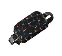 Sac banane pour homme - Portefeuille réfléchissant réglable pour téléphone portable | Fermeture éclair tendance pour téléphone portable, randonnée, clés, voyage, cyclisme, D, Refer to description