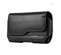 Sac Banane pour Homme Sac Banane en Cuir for Homme, Sacoche Horizontale à la Mode, étui, Pochette, Support de téléphone, Sac, décontracté, Voyage, extérieur(Black-A)