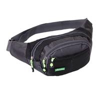 Sac banane pour hommes en plein air running sport multifonction téléphone portable sac d'affaires caisse enregistreuse sac étanche messenger sac banane casual noir