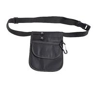 Sac banane pour infirmière, sac de ceinture pour stéthoscopes, bandage, ciseaux, sacs d'allaitement pour femme, Noir , 16 x 21cm / 6.29 x 8.26in