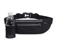 Sac banane pour la course à pied, porte-bouteille d'eau, sac banane de sport, sac banane multifonction pour, sangle réglable avec rembourrage respirant, sac banane pour bouteille d'eau