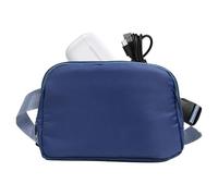 Sac banane pour la course à pied, sac de ceinture en nylon, sac de taille étanche, sac de ceinture fin, sac de taille décontracté, ceinture de course pour téléphone, 21 x 4,5 x 15 cm, pour la course,