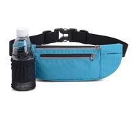 Sac banane pour le sport, l'hydratation et la course à pied, avec porte-bouteille d'eau, multifonction, rembourrage respirant et sangle réglable, sac banane pour bouteille d'eau