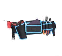 Sac banane pour outils de travail avec cinq compartiments, tissu Oxford imperméable, ceinture réglable avec boucle à dégagement rapide pour un port sûr