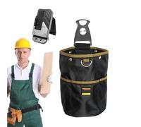 Sac banane pour outils | Petit sac utilitaire imperméable pour le travail du bois - Organisateurs de rangement portables pour la construction et les poches de taille pour femmes et hommes