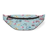 Sac banane pour patins, bandes, pour femmes, hommes, enfants, filles, garçons, sac banane pour voyage, sport, course à pied, couleur, M, Organiseur de sac