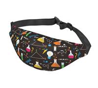 Sac banane pour science, chimie, mathématiques, sac banane élégant, boucles réglables pour la course à pied et l'entraînement, Comme indiqué sur la photo, Taille unique, Sac à dos de