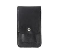Sac banane pour téléphone portable pour homme - Porte-cartes à rabat magnétique - Pochette de ceinture portable avec porte-cartes pour les sorties (noir)