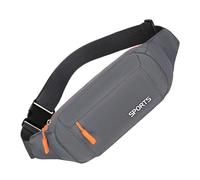 Sac banane pour téléphone - Sac de course pour homme - Sac banane polyvalent avec pièces de course multi-usages - Sac à bandoulière de voyage - Sac de sport portable - Sac de poitrine pour, gris, Voir