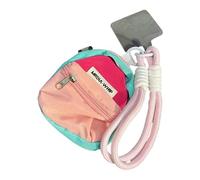 Sac banane pratique en nylon pour porte-monnaie miniature essentiel avec poignée, bandoulière ergonomique, accessoire décontracté, bracelet portable pour les essentiels, Couleur 2, Bag short rope