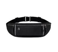 Sac banane professionnel pour la course à pied, sac de ceinture de sport, étui pour téléphone portable, pour hommes et femmes, pochette cachée pour gym, sac de sport, sac de course à, Noir , 2 pièces