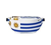 Sac banane réglable avec imprimé drapeau de l'Uruguay, léger et confortable, adapté pour le fitness, le jogging, les voyages