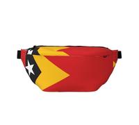 Sac banane réglable avec imprimé drapeau du Timor-Leste élégant - Écharpe légère pour voyage et sport de plein air