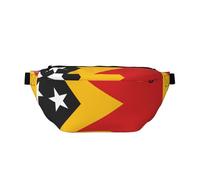 Sac banane réglable avec imprimé drapeau du Timor-Leste - Léger et confortable - Convient pour le fitness, le jogging, les voyages