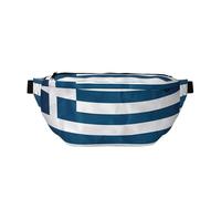Sac banane réglable avec imprimé drapeau grec élégant - bandoulière légère pour voyage et sport de plein air