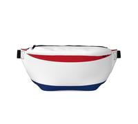 Sac banane réglable avec imprimé drapeau néerlandais élégant - bandoulière légère pour voyage et sport de plein air