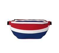 Sac banane réglable avec imprimé drapeau néerlandais, léger et confortable, adapté pour le fitness, le jogging, les voyages