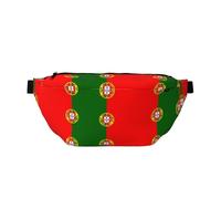 Sac banane réglable avec imprimé drapeau portugais, léger et confortable, adapté pour le fitness, le jogging, les voyages