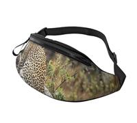 Sac banane réglable avec motif de poulet imprimé - Pour le sport, les voyages, les vacances - Pour homme et femme, Guépard assis sur un rocher, One Size, Organiseur de sac