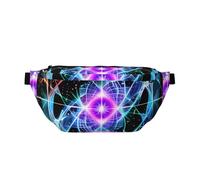 Sac banane réglable en huit dimensions avec impression spatiale, léger et confortable, adapté pour le fitness, le jogging, les voyages