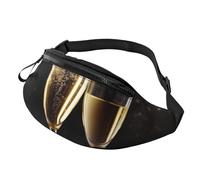 Sac banane réglable en verre de champagne pour homme et femme