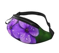Sac banane réglable pour homme et femme - Fleur violette