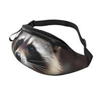 Sac banane réglable pour homme et femme Motif raton laveur