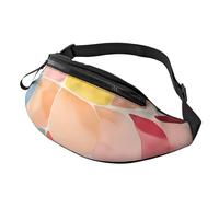Sac banane réglable pour voyage, randonnée, cyclisme, course à pied en plein air, Aquarelle colorée 10, Taille unique, Organiseur de sac