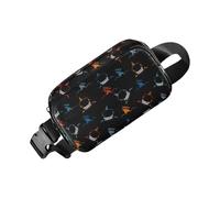 Sac banane réglable réfléchissant pour téléphone portable, D, Reportez-vous | Sac banane unisexe à fermeture éclair pour entraînement, cyclisme, randonnée, sac décontracté, clés, voyage, course à pied