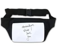 Sac banane « Remember That I Love You » - Blanc