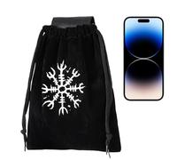 Sac banane Renaissance - Sac banane vintage | Sac latéral | Pour les voyages, les aventures en plein air, le camping, les aventures, les promenades, les festivals, les randonnées et les concerts, Noir