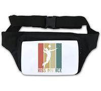 Sac banane rétro style affiche Kiss My Ace Volleyball Graphic Blanc