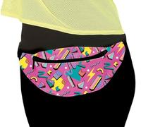 Sac Banane Rose avec imprimé années 80