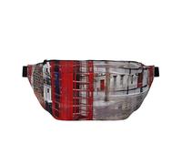 Sac banane rouge imprimé cabine téléphonique londonienne pour homme et femme, sac banane réglable, sac banane de voyage, sac banane de sport, course à pied, randonnée, Noir , Taille unique