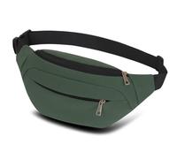 Sac Banane Sac à la Taille Ceinture de Course Homme Femme Sacoche Banane Etanche Réglable pour Cyclisme Gym Balade Escalade Voyage Vacances Randonnée (Olive1)