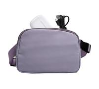 Sac banane, sac banane à bandoulière | Sac banane pour femme pour la randonnée, sac banane multifonction avec sangle réglable, sac banane fin et léger étanche pour téléphone portable, Lavande, Voir