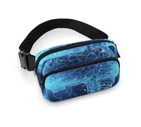 Sac banane, sac banane imprimé intelligence, sac banane universel, sac de taille portable, sac banane durable, sac de taille épais, cerveau intelligent, 20 x 13 cm, moderne, Intelligence Brain,