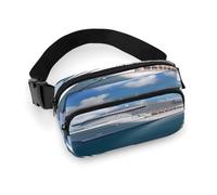 Sac banane, sac banane imprimé navires de croisière, sacs banane tendance pour homme et femme, sac banane avec sangle réglable, style, 20 x 13 cm, moderne, Style :, 20x13cm, Moderne