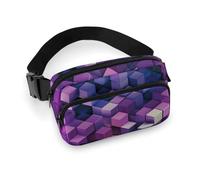 Sac banane sac banane sac banane couleur abstrait cubes violets sacs à bandoulière pour femme sac banane partout sac ceinture, style, 20 x 13 cm, style, 20 x 13 cm, Style :, 20x13cm