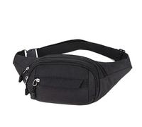 Sac banane - Sac banane - Sac banane Fanny pour la randonnée, sac à bandoulière à bandoulière, sac banane de voyage pour faire du shopping, promener le chien avec le chien, courir, Noir , Voir