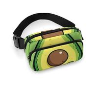 Sac banane, sac de taille imprimé plaque verte, sac de taille universel, sac de taille portable, sac de taille durable, sac de taille épais, plaque verte, 20 x 13 cm, moderne, Assiette verte, 20x13cm,
