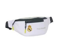 SAFTA Real Madrid EQUIPACIÓN 25/26 - Sac Banane avec Poche extérieure, idéal pour Les Jeunes et Les Enfants de différents âges, Confortable et Polyvalent, qualité et résistance, 23 x 9 x 12 cm, Blanc