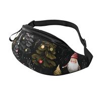 Sac banane Sea Sunset Flying Dragon pour homme et femme, sac à bandoulière réglable, adapté pour les voyages, la randonnée, la course à pied, Décoration de Noël avec lumières., Taille unique