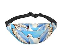 Sac banane Seagulls In Flight - Léger et imperméable - Convient pour les voyages et un usage quotidien - Design tendance - Pour homme et femme.