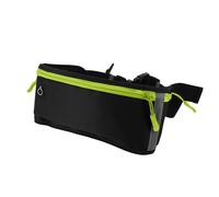 Sac Banane Sport Ceinture Réglable Fermeture Boucle Bande Réfléchissante Noir Noir G