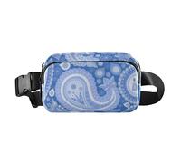 Sac banane style ethnique cachemire fleur de cajou tatouage mignon sac banane pour homme et femme grande capacité avec sangle réglable pour entraînement, course à pied, randonnée, Tatouage au jambon