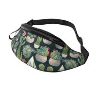 Sac banane Sunset Rural View pour homme et femme, sac de poitrine réglable tendance, sac banane de voyage, sport, marche, Plantes succulentes et cactus, Taille unique
