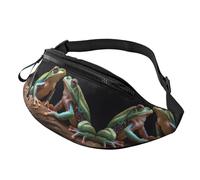 Sac banane Sunset Rural View pour homme et femme, sac de poitrine réglable tendance, sac banane de voyage, sport, marche, Deux grenouilles, Taille unique
